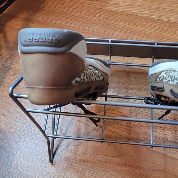 Sperry Top-siders brown leather/animal print sz 38 - Picture 8 of 10